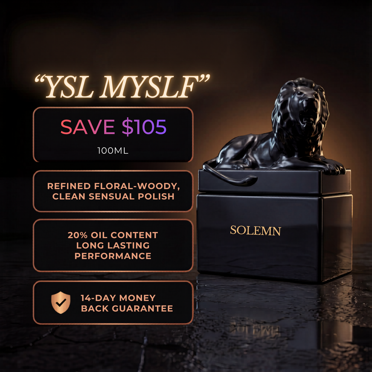 SOLEMN EDP Inspired by YSL MYSLF 100ml – Gate Keeper